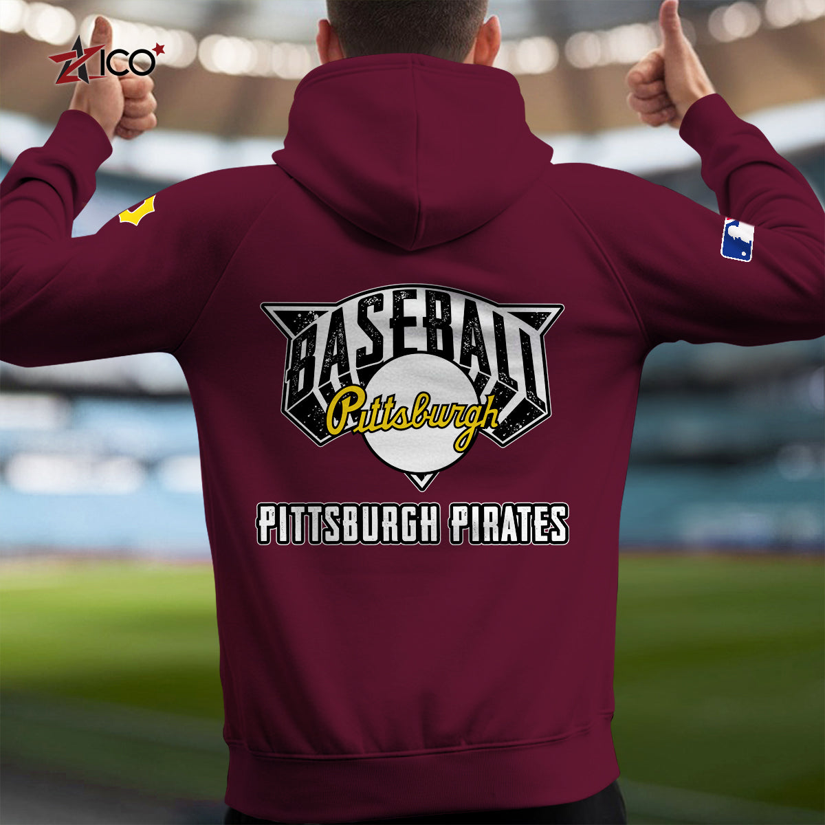 Pittsburgh Pirates New Collection Multi-Pockets Zip Hoodie MLB AZTNMZHD000212