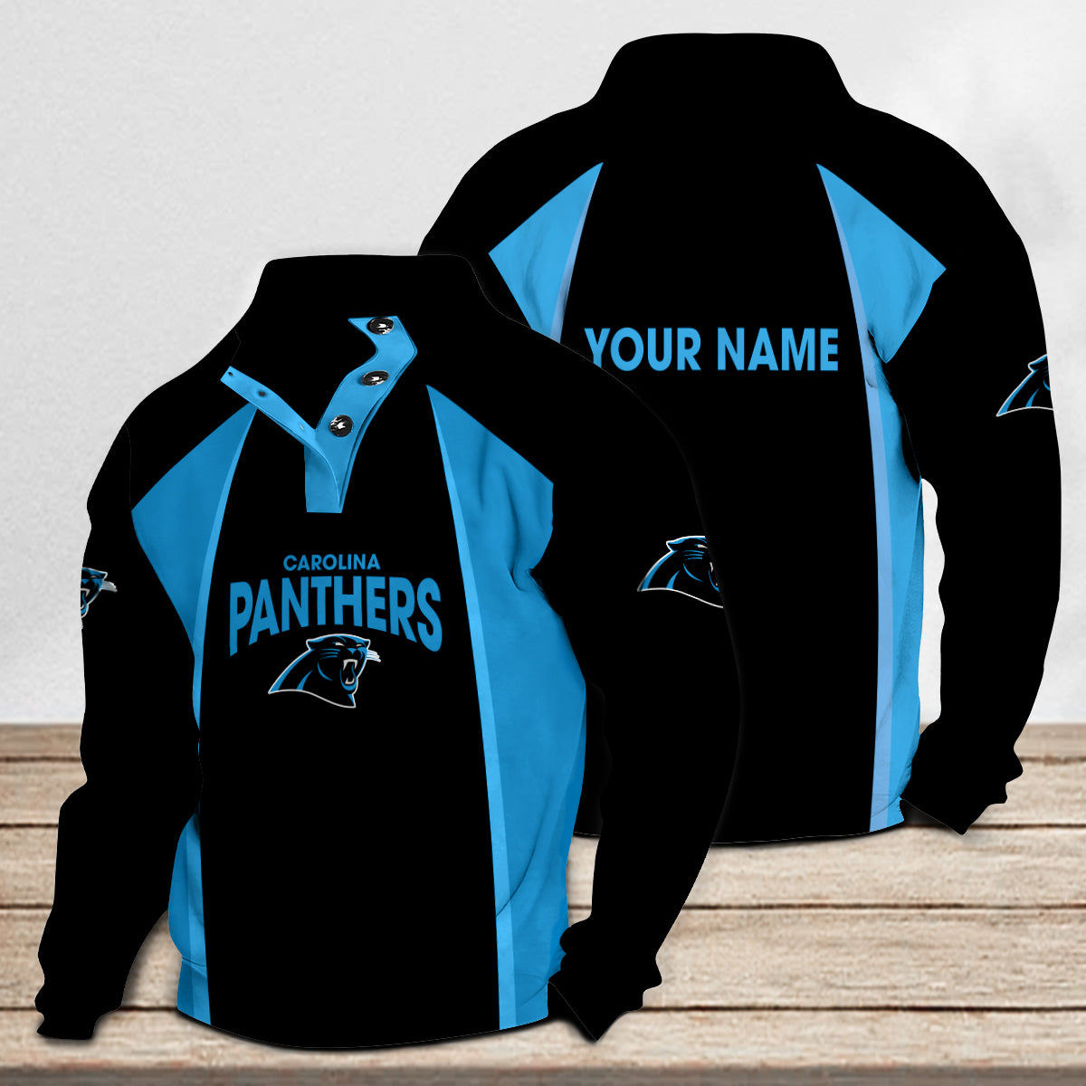 Carolina Panthers Casual Colorful Stand Collar Sweatshirt Limited Edition AZTNSCSW000035