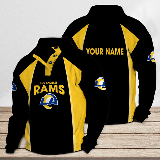 Los Angeles Rams Casual Colorful Stand Collar Sweatshirt Limited Edition AZTNSCSW000040