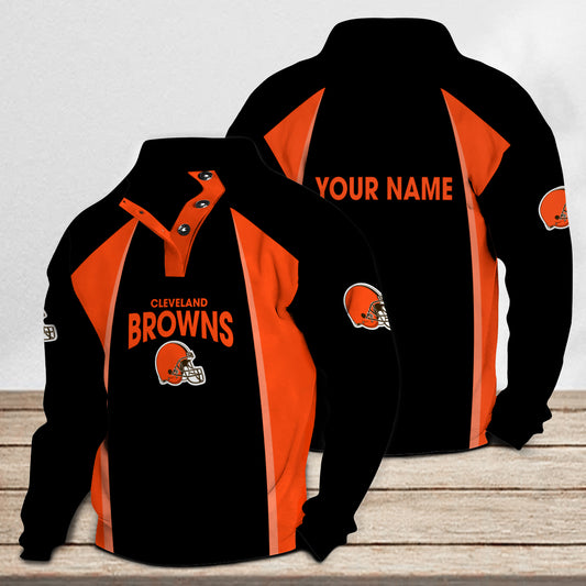 Cleveland Browns Casual Colorful Stand Collar Sweatshirt Limited Edition AZTNSCSW000052