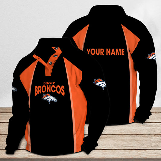Denver Broncos Casual Colorful Stand Collar Sweatshirt Limited Edition AZTNSCSW000053