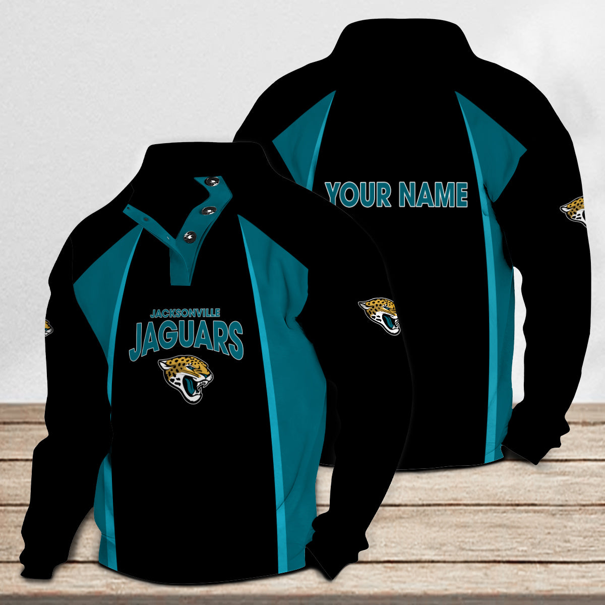 Jacksonville Jaguars Casual Colorful Stand Collar Sweatshirt Limited Edition AZTNSCSW000056