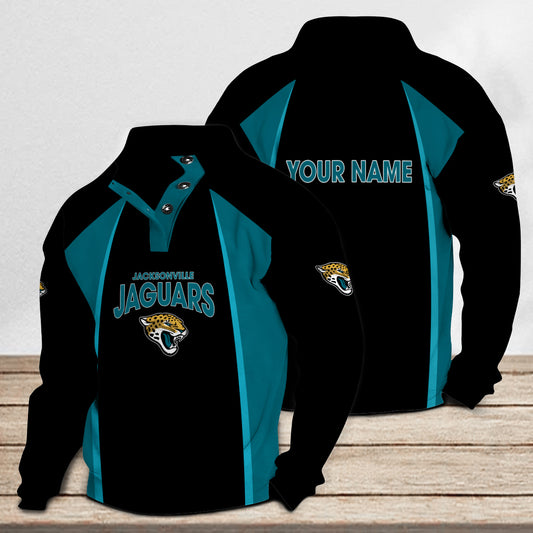 Jacksonville Jaguars Casual Colorful Stand Collar Sweatshirt Limited Edition AZTNSCSW000056