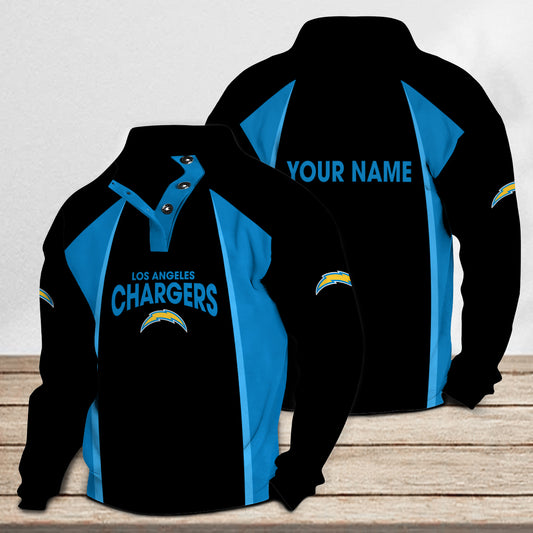 Los Angeles Chargers Casual Colorful Stand Collar Sweatshirt Limited Edition AZTNSCSW000059
