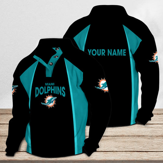 Miami Dolphins Casual Colorful Stand Collar Sweatshirt Limited Edition AZTNSCSW000060