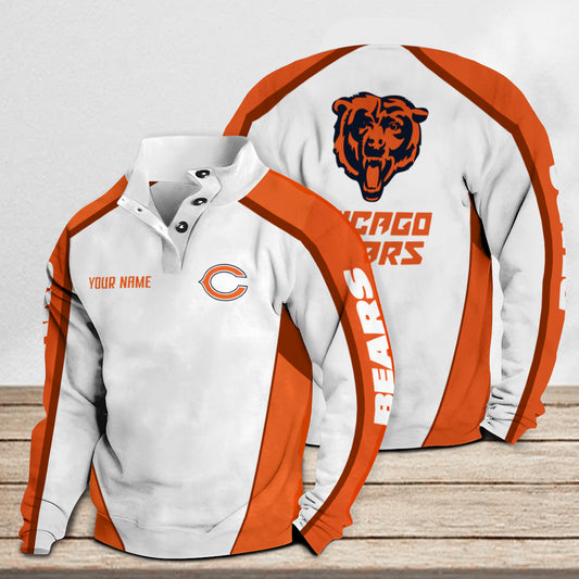 Chicago Bears Casual Colorful Stand Collar Sweatshirt Premium Edition AZTNSCSW000100