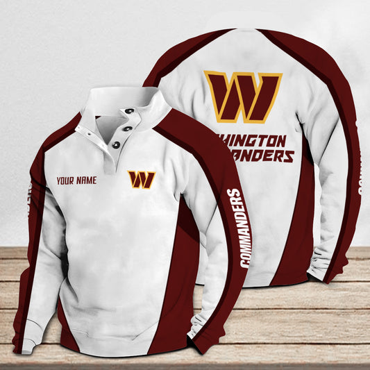 Washington Commanders Casual Colorful Stand Collar Sweatshirt Premium Edition AZTNSCSW000112