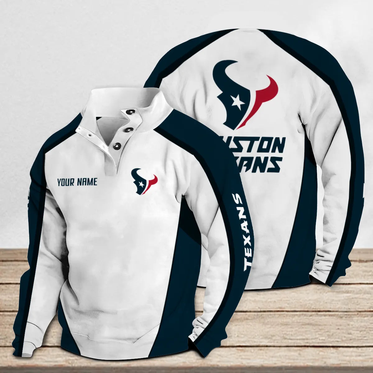 Houston Texans Casual Colorful Stand Collar Sweatshirt Premium Edition AZTNSCSW000118