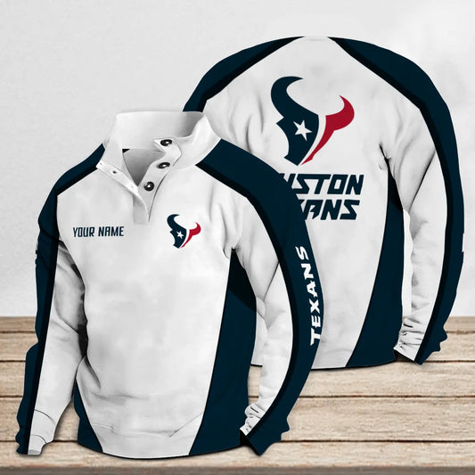 Houston Texans Casual Colorful Stand Collar Sweatshirt Premium Edition AZTNSCSW000118