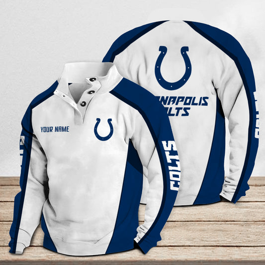 Indianapolis Colts Casual Colorful Stand Collar Sweatshirt Premium Edition AZTNSCSW000119
