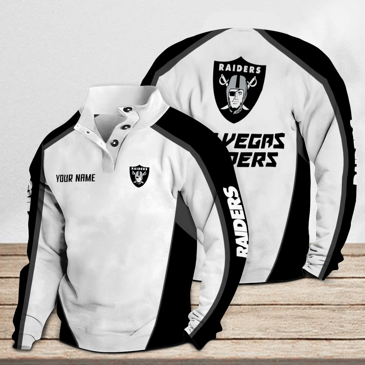 Las Vegas Raiders Casual Colorful Stand Collar Sweatshirt Premium Edition AZTNSCSW000122