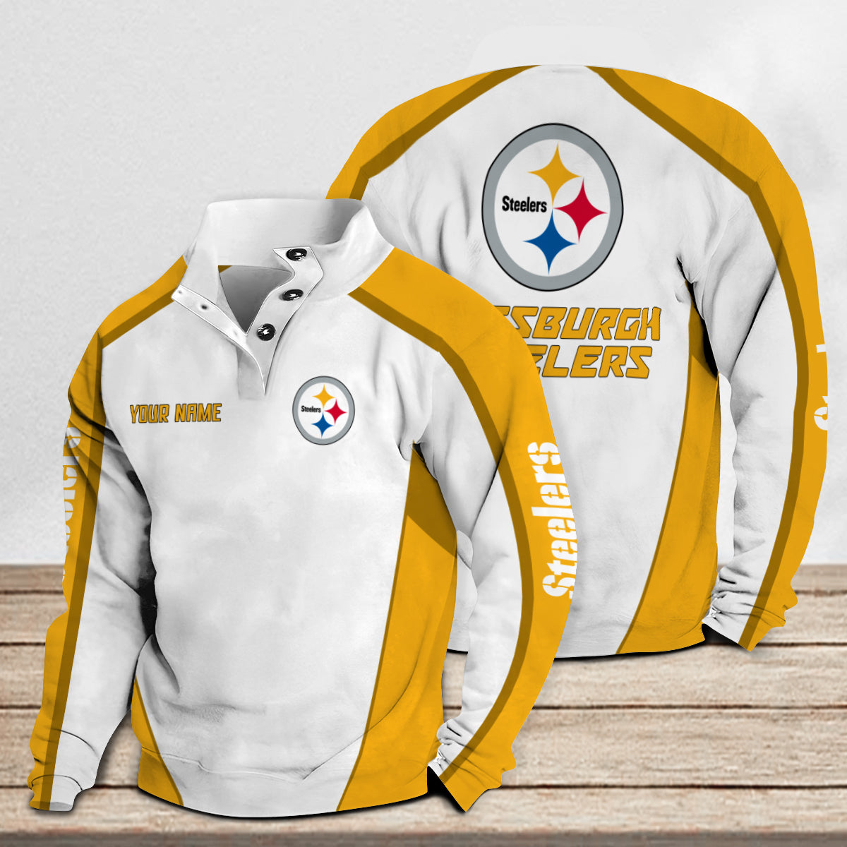 Pittsburgh Steelers Casual Colorful Stand Collar Sweatshirt Premium Edition AZTNSCSW000127