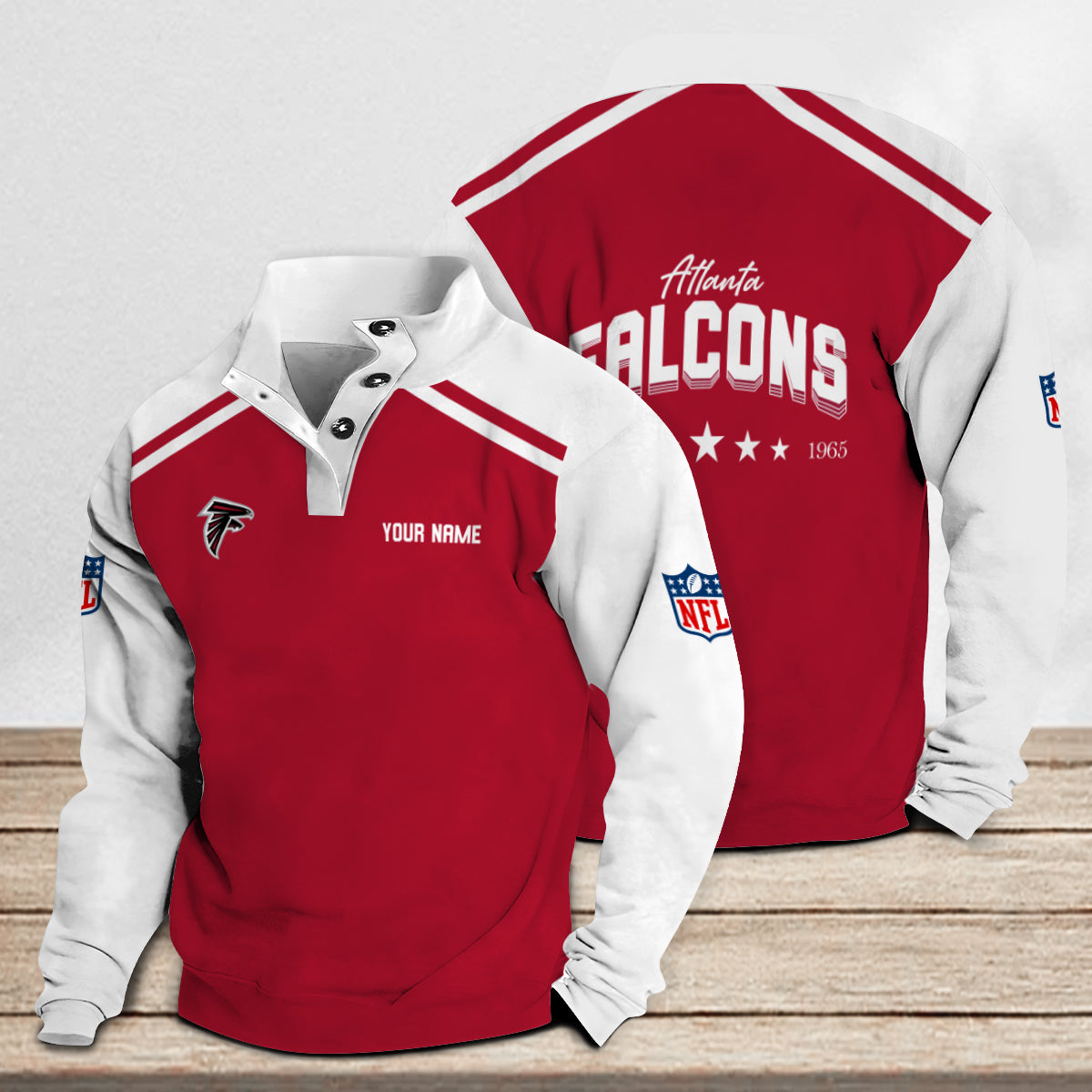 Atlanta Falcons Casual Stand Collar Sweatshirt Premium New Edition AZTNSCSW000290