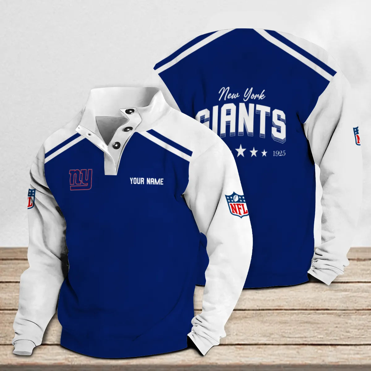 New York Giants Casual Stand Collar Sweatshirt Premium New Edition AZTNSCSW000299