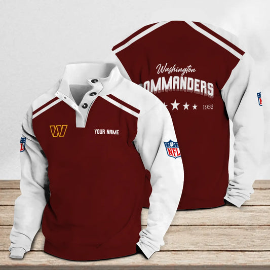 Washington Commanders Casual Stand Collar Sweatshirt Premium New Edition AZTNSCSW000304