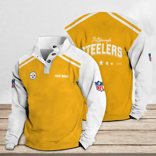 Pittsburgh Steelers Casual Stand Collar Sweatshirt Premium New Edition AZTNSCSW000319