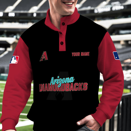 Arizona Diamondbacks New Collection Casual Stand Collar Sweatshirt MLB AZTNSCSW000411
