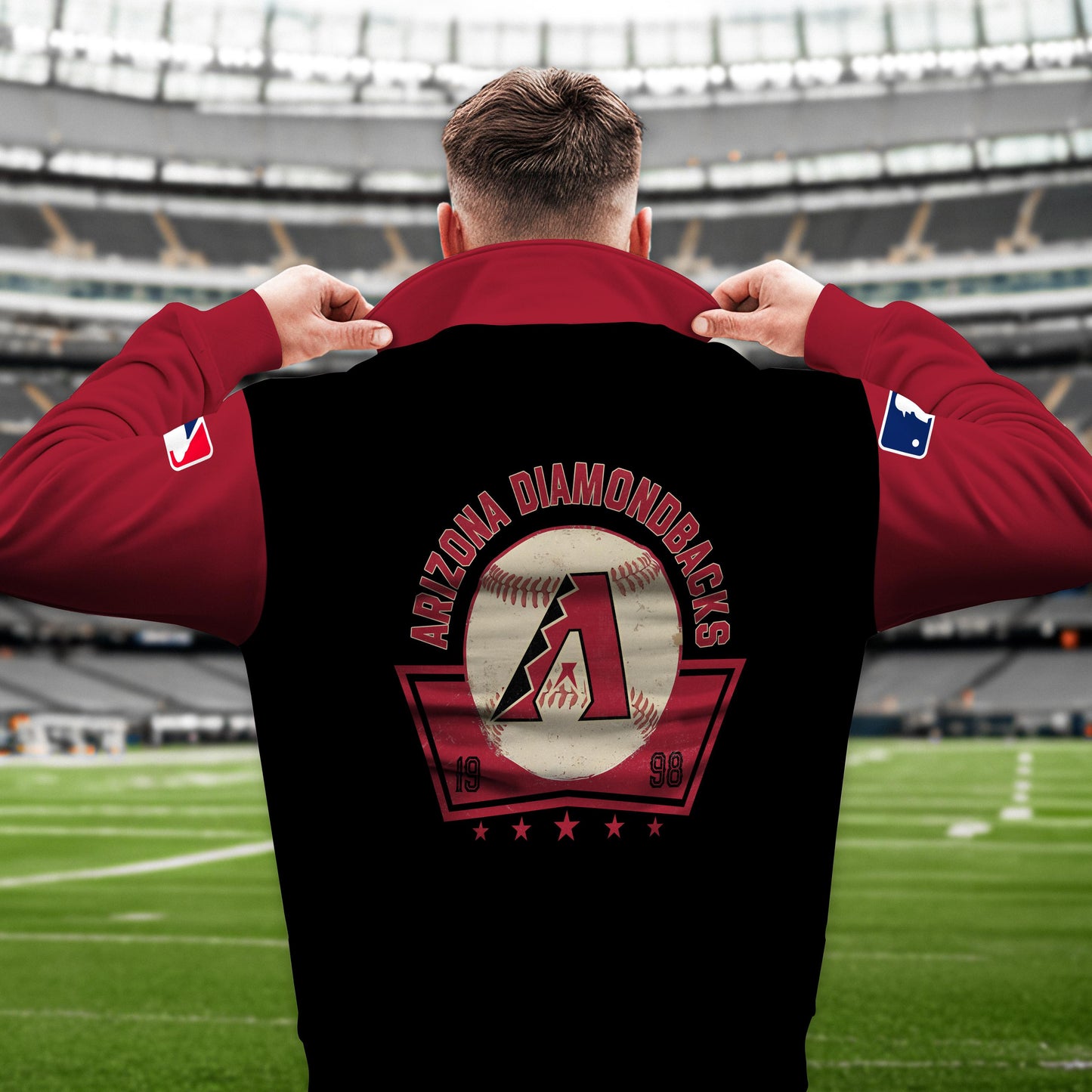 Arizona Diamondbacks New Collection Casual Stand Collar Sweatshirt MLB AZTNSCSW000411