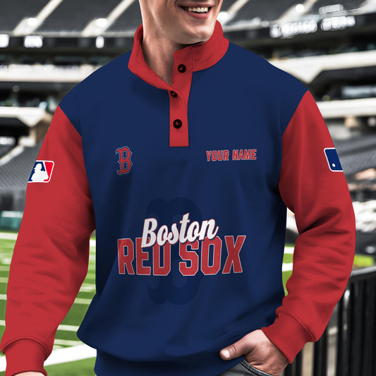 Boston Red Sox New Collection Casual Stand Collar Sweatshirt MLB AZTNSCSW000414