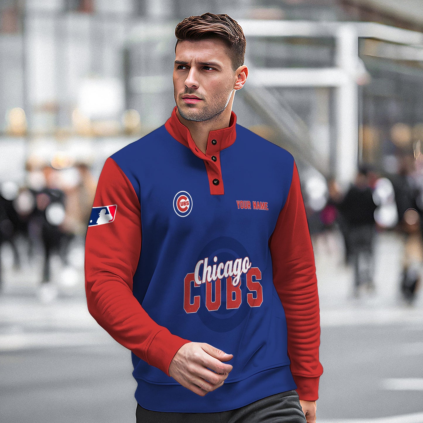 Chicago Cubs New Collection Casual Stand Collar Sweatshirt MLB AZTNSCSW000415