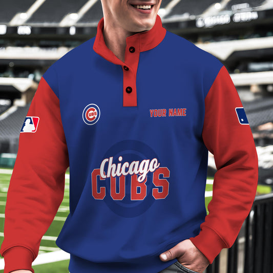 Chicago Cubs New Collection Casual Stand Collar Sweatshirt MLB AZTNSCSW000415