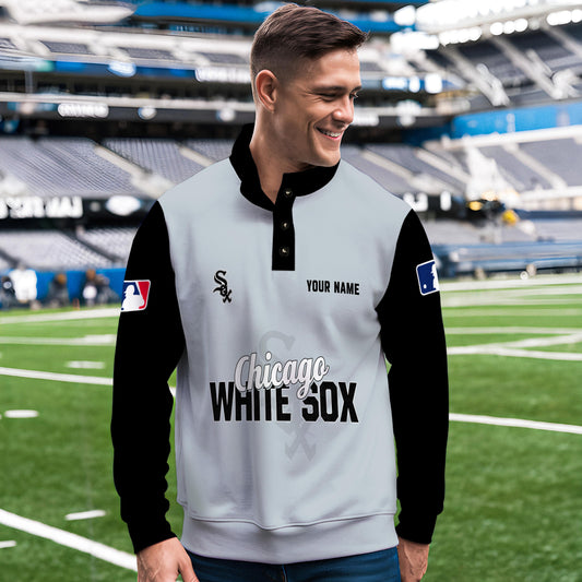 Chicago White Sox New Collection Casual Stand Collar Sweatshirt MLB AZTNSCSW000416