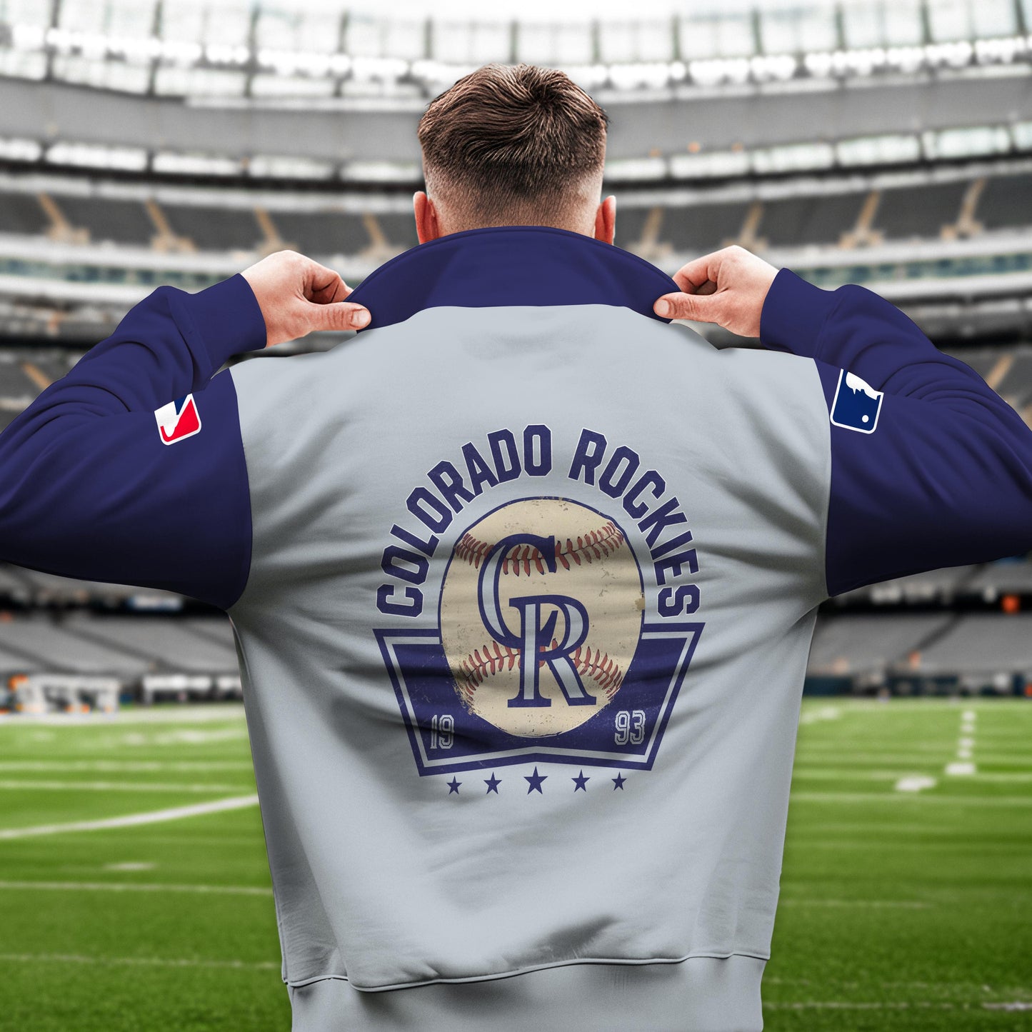 Colorado Rockies New Collection Casual Stand Collar Sweatshirt MLB AZTNSCSW000419