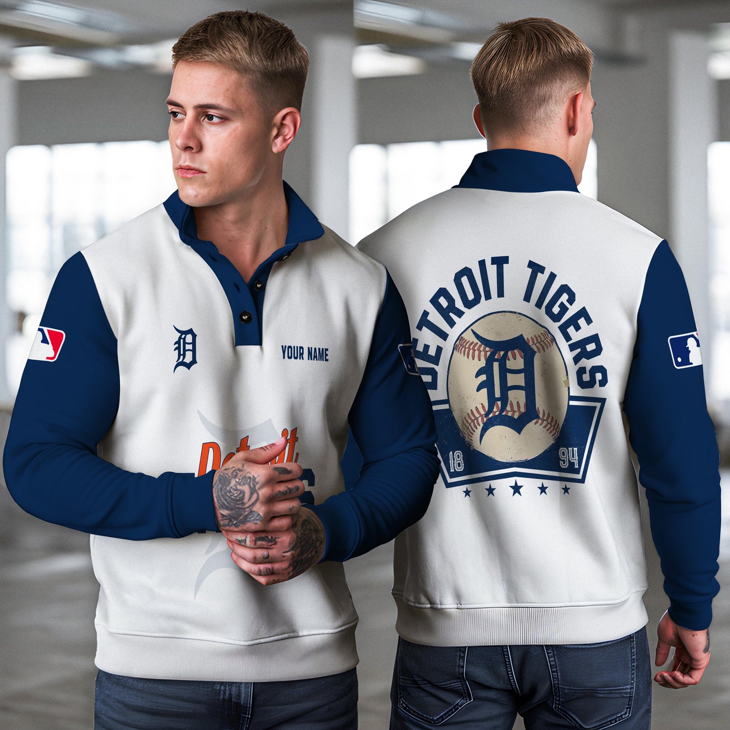 Detroit Tigers New Collection Casual Stand Collar Sweatshirt MLB AZTNSCSW000420