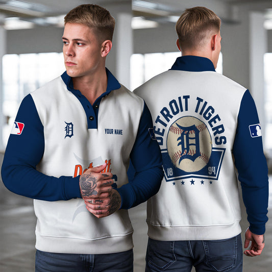 Detroit Tigers New Collection Casual Stand Collar Sweatshirt MLB AZTNSCSW000420