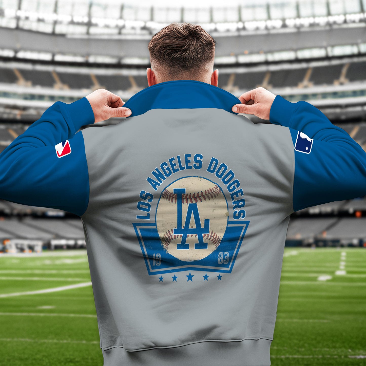 Los Angeles Dodgers New Collection Casual Stand Collar Sweatshirt MLB AZTNSCSW000424