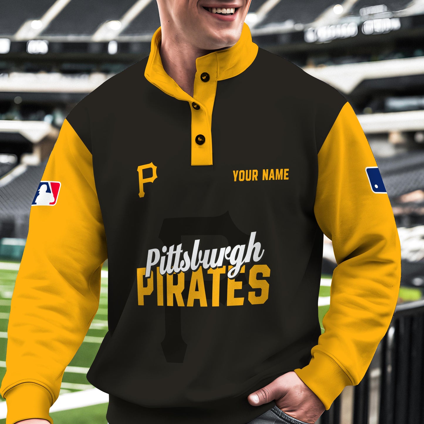 Pittsburgh Pirates New Collection Casual Stand Collar Sweatshirt MLB AZTNSCSW000432