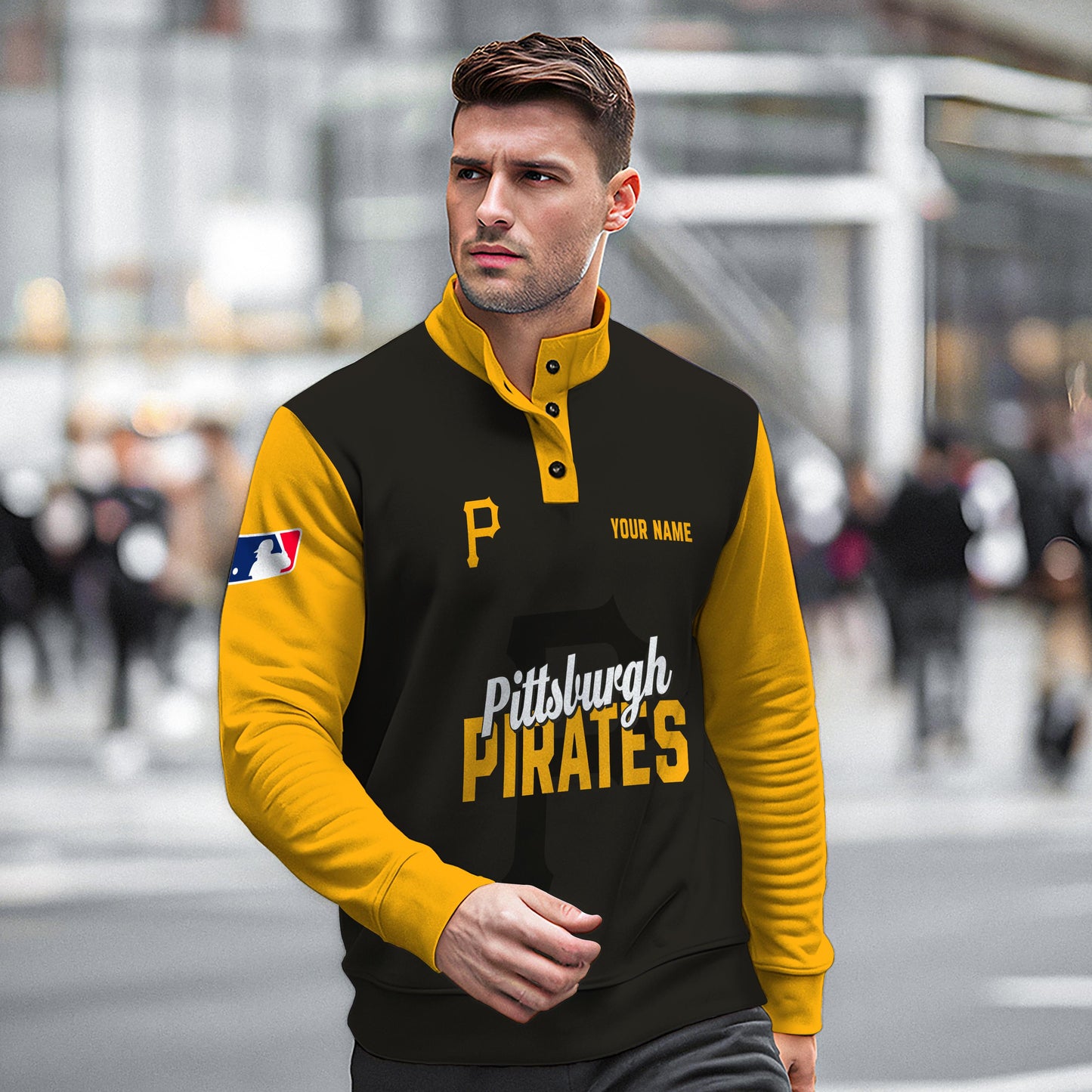 Pittsburgh Pirates New Collection Casual Stand Collar Sweatshirt MLB AZTNSCSW000432
