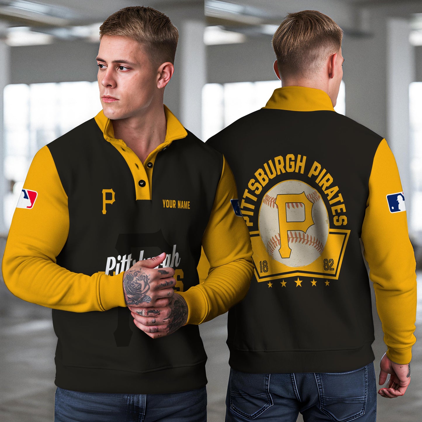 Pittsburgh Pirates New Collection Casual Stand Collar Sweatshirt MLB AZTNSCSW000432