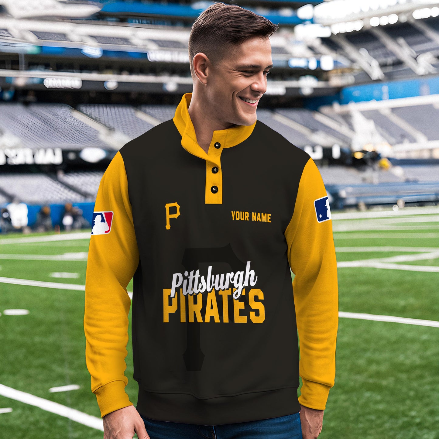 Pittsburgh Pirates New Collection Casual Stand Collar Sweatshirt MLB AZTNSCSW000432