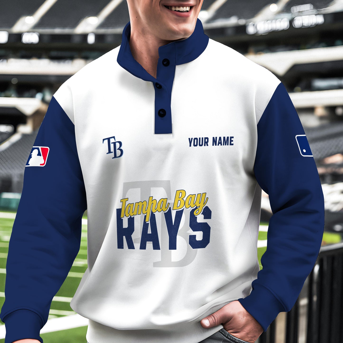 Tampa Bay Rays New Collection Casual Stand Collar Sweatshirt MLB AZTNSCSW000437