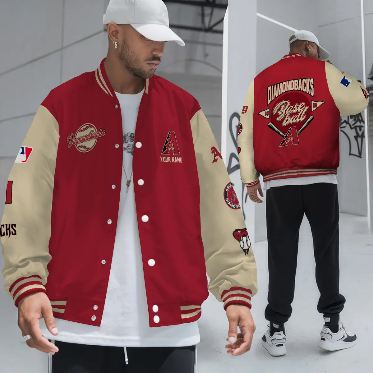 Arizona Diamondbacks Premium New Varsity Jacket MLB AZTNVJK0000316