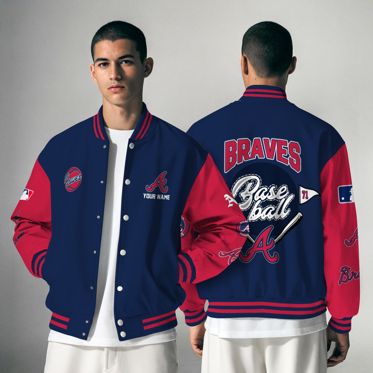 Atlanta Braves Premium New Varsity Jacket MLB AZTNVJK0000317