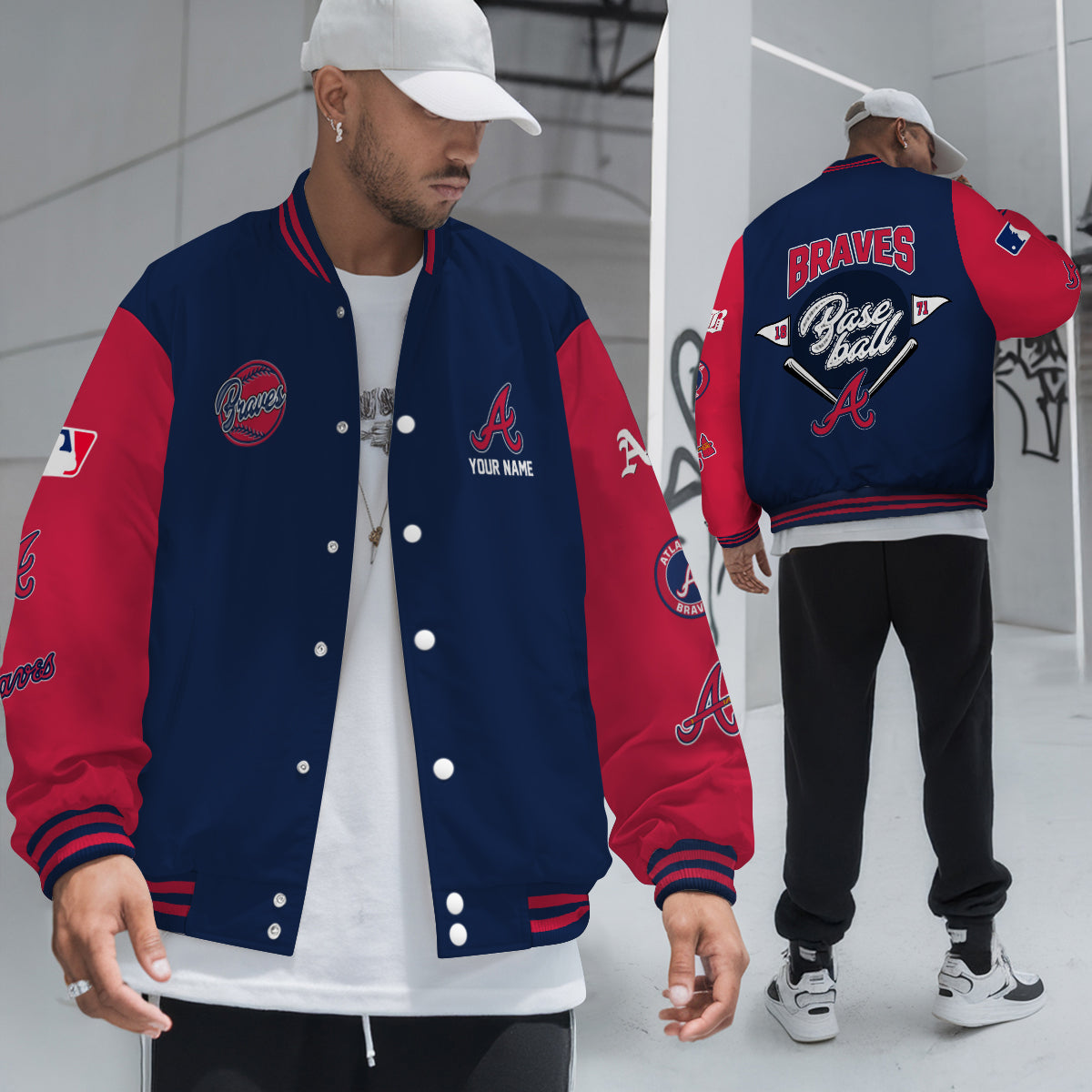Atlanta Braves Premium New Varsity Jacket MLB AZTNVJK0000317