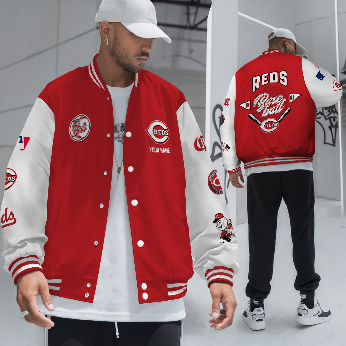 Cincinnati Reds Premium New Varsity Jacket MLB AZTNVJK0000322