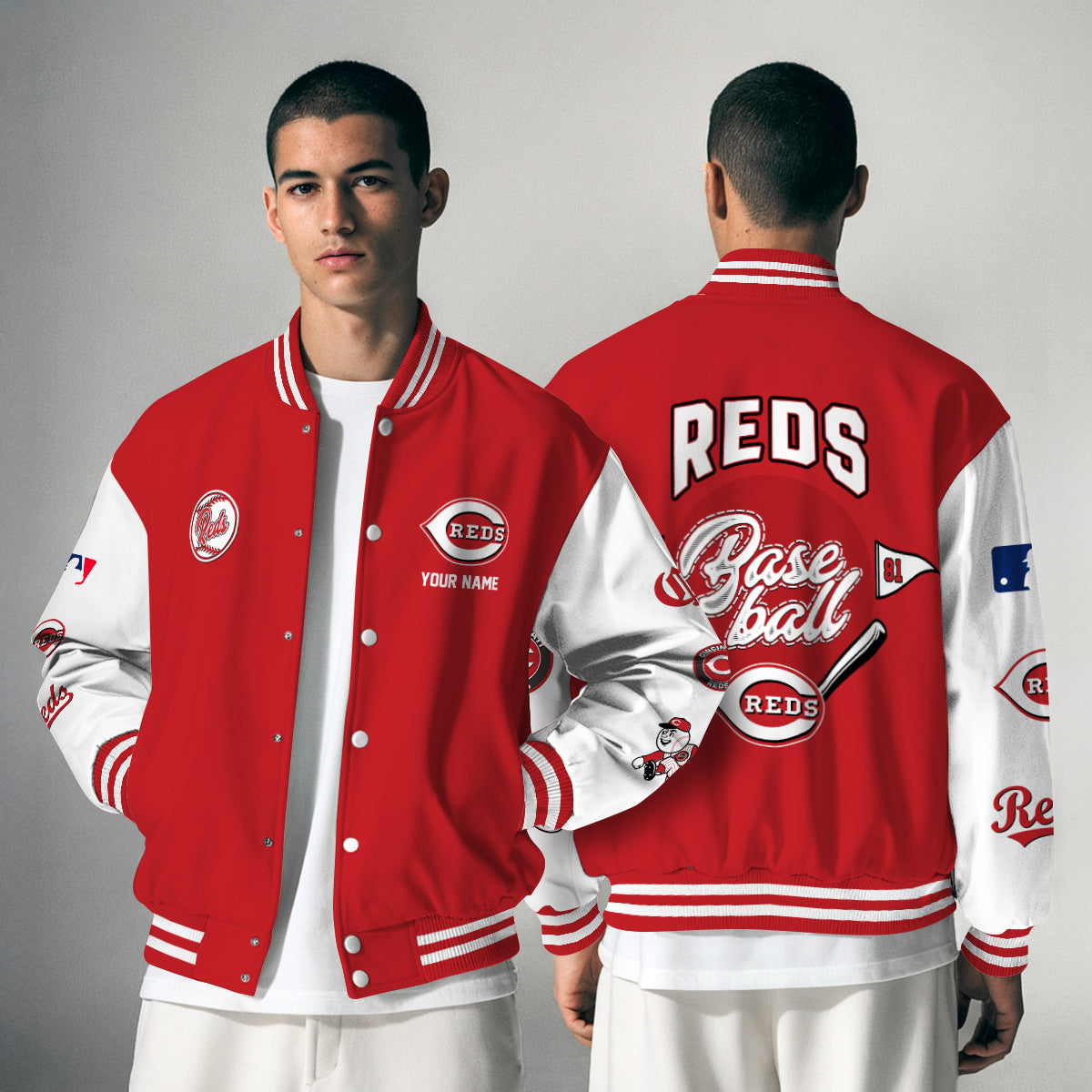 Cincinnati Reds Premium New Varsity Jacket MLB AZTNVJK0000322