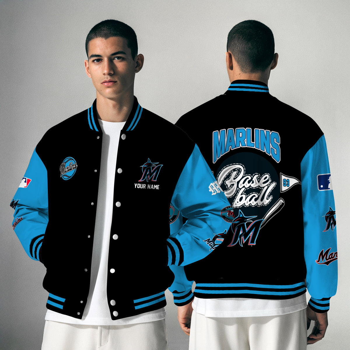 Miami Marlins Premium New Varsity Jacket MLB AZTNVJK0000330