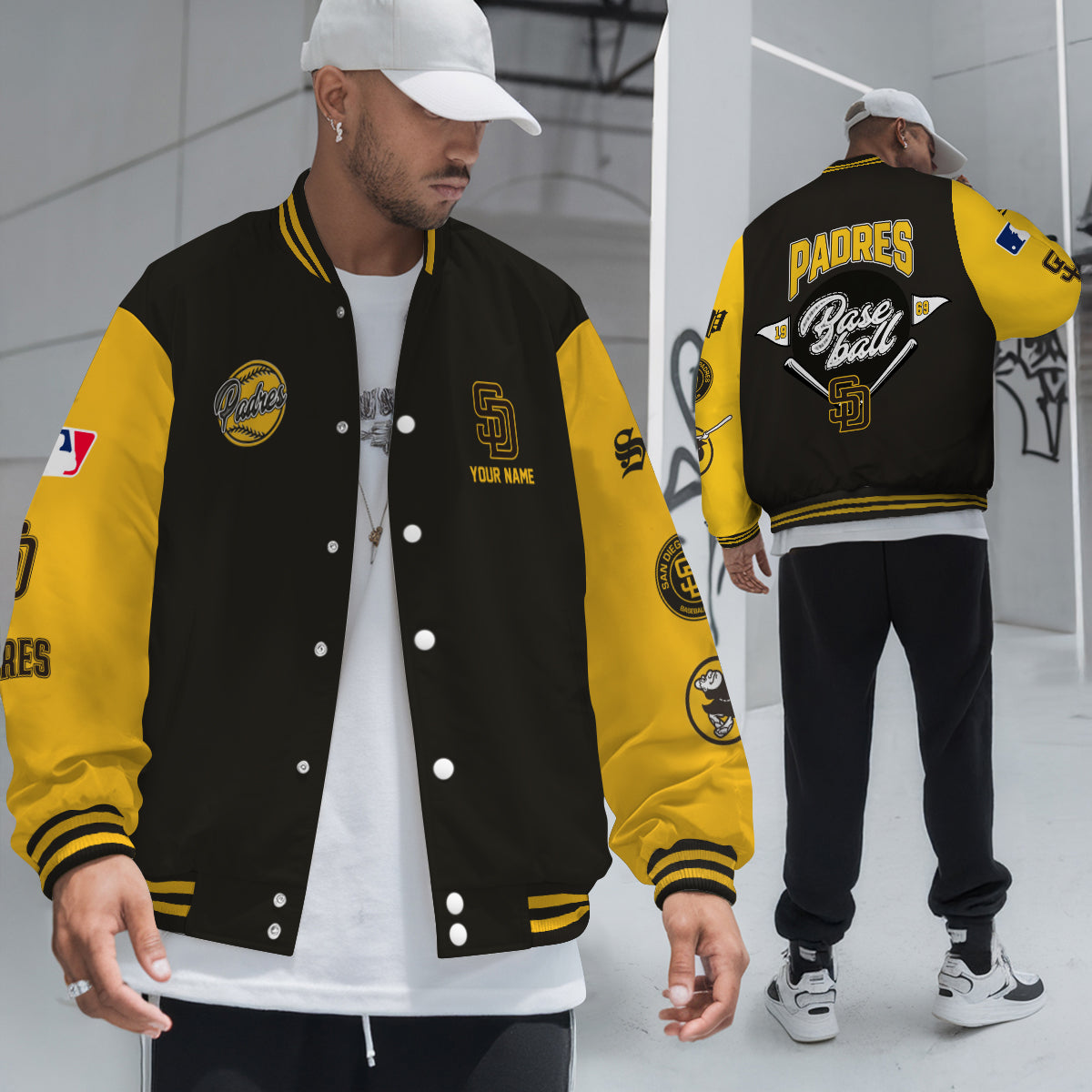 San Diego Padres Premium New Varsity Jacket MLB AZTNVJK0000338