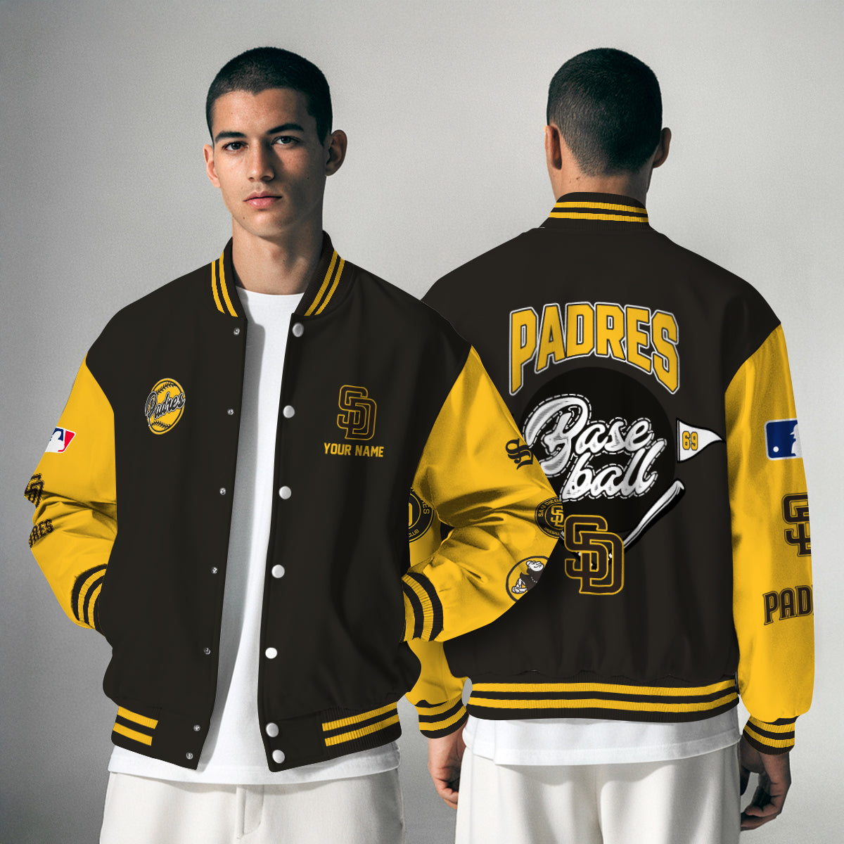 San Diego Padres Premium New Varsity Jacket MLB AZTNVJK0000338