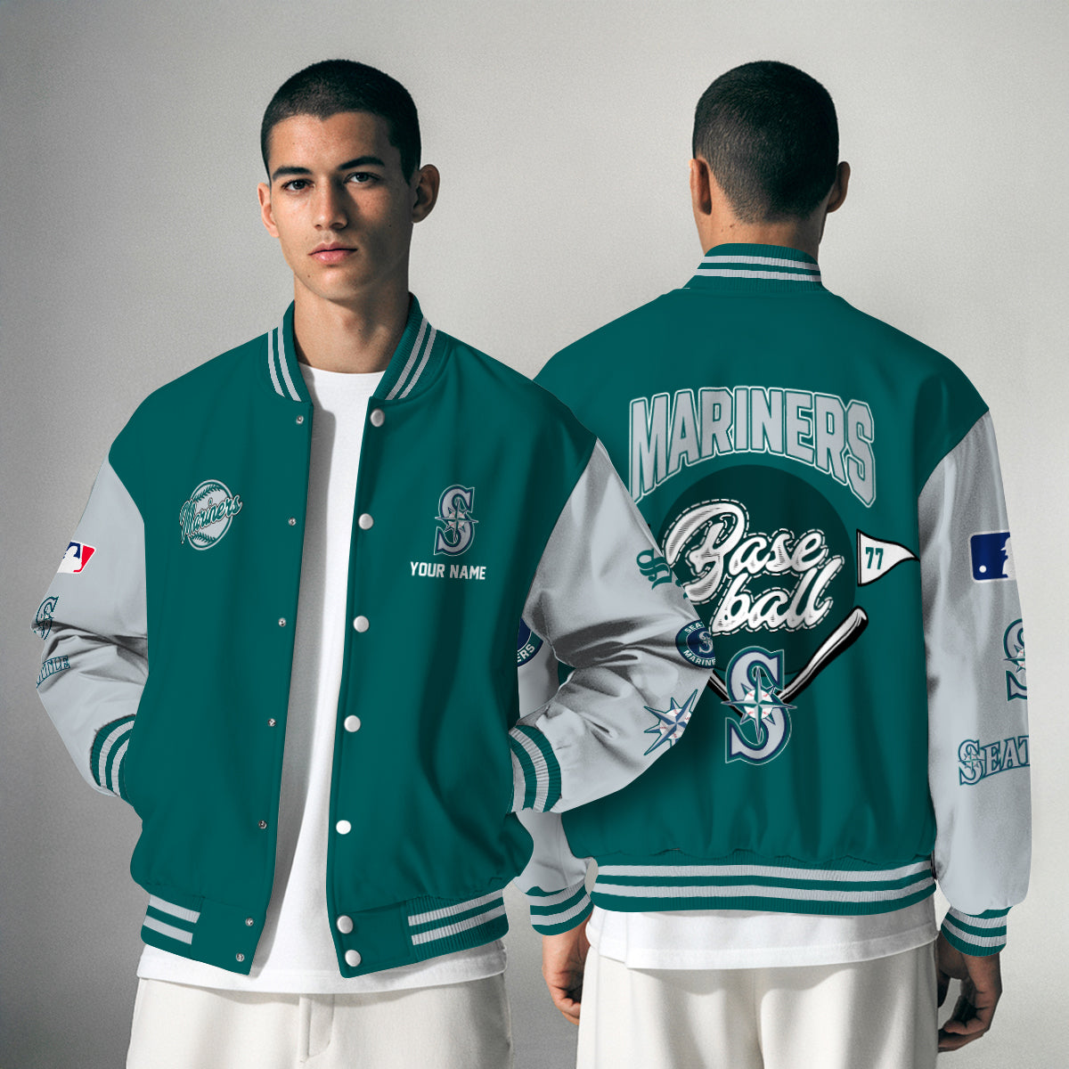 Seattle Mariners Premium New Varsity Jacket MLB AZTNVJK0000340