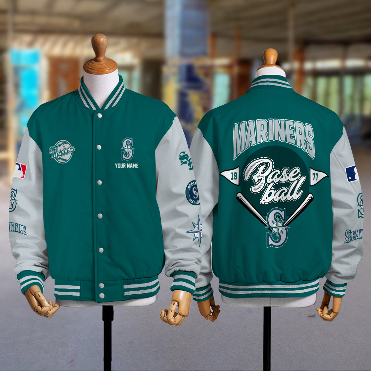 Seattle Mariners Premium New Varsity Jacket MLB AZTNVJK0000340