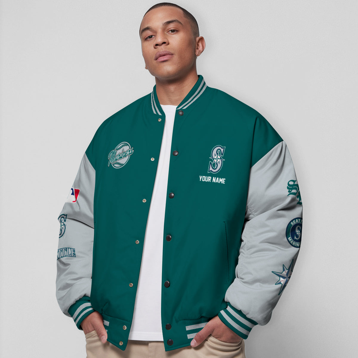 Seattle Mariners Premium New Varsity Jacket MLB AZTNVJK0000340