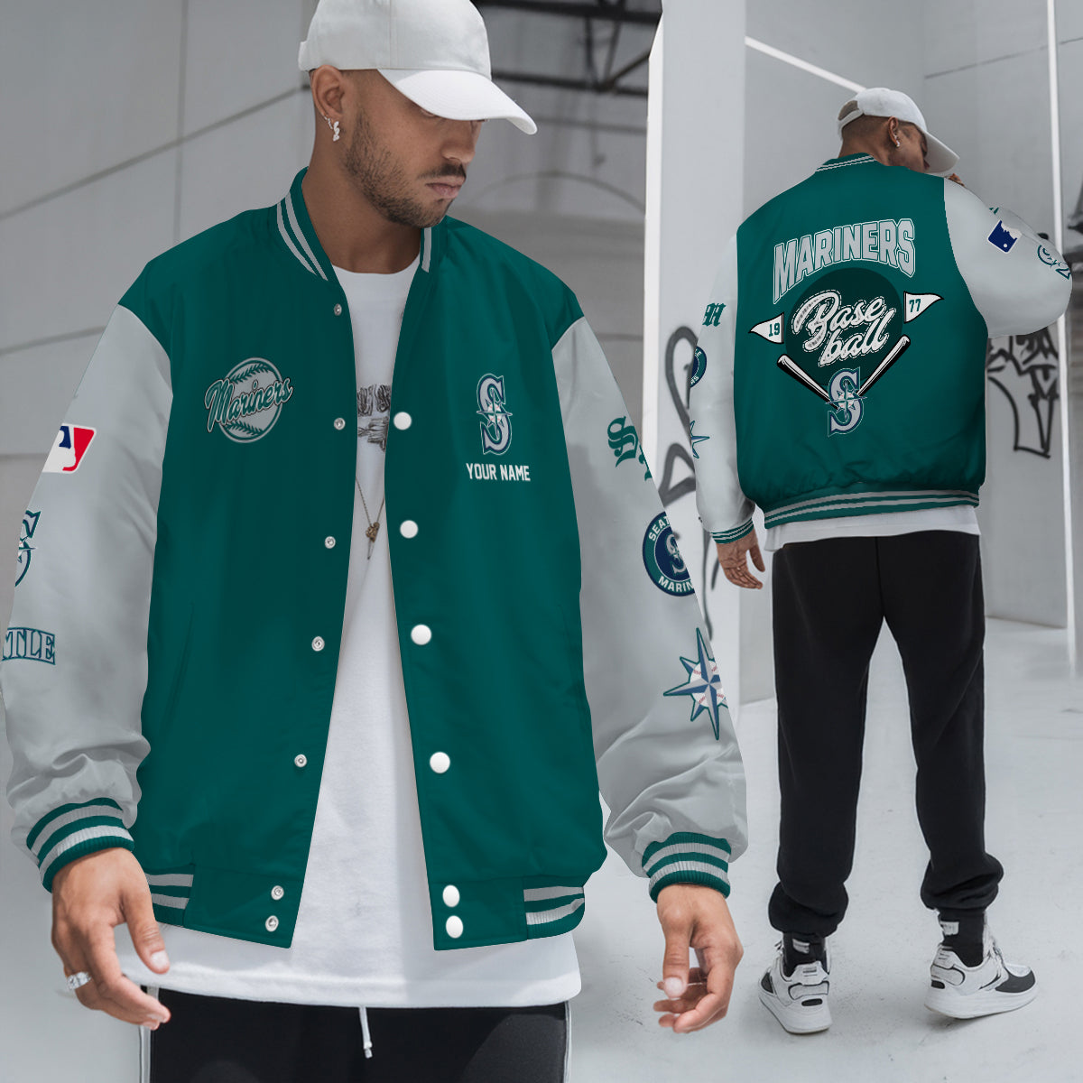 Seattle Mariners Premium New Varsity Jacket MLB AZTNVJK0000340