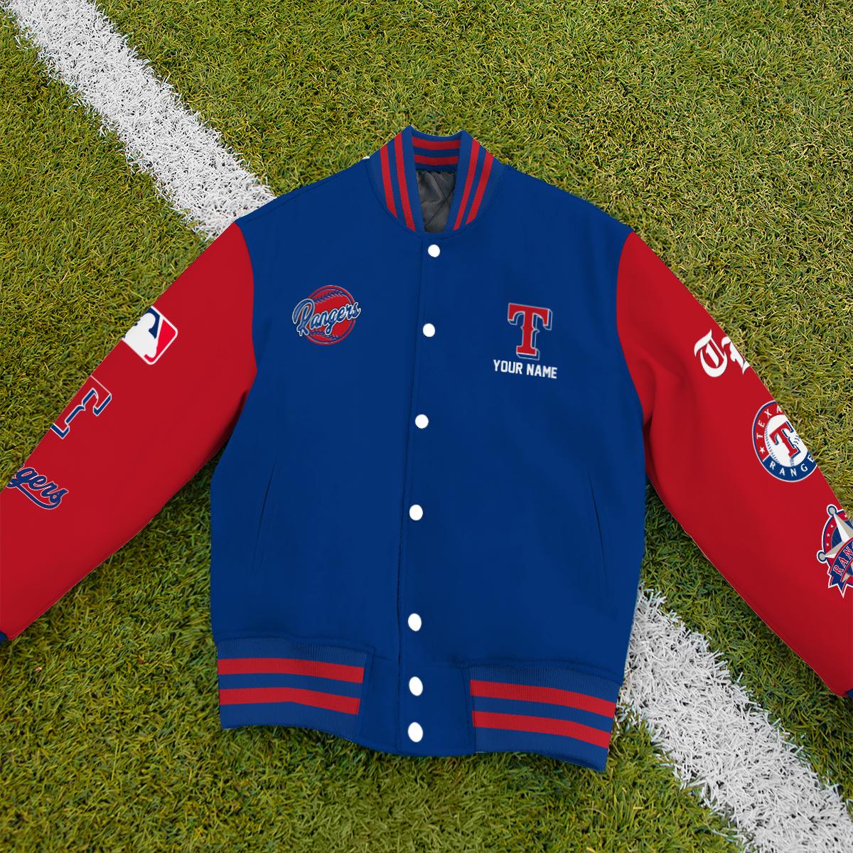 Texas Rangers Premium New Varsity Jacket MLB AZTNVJK0000343