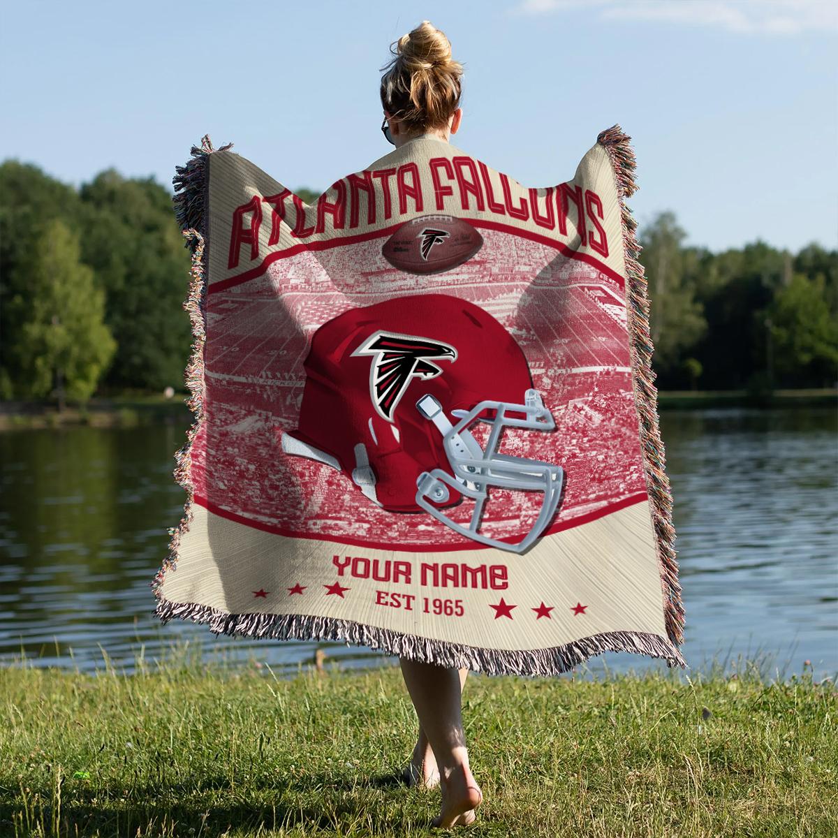 Atlanta Falcons Premium New Woven Throw Blanket AZTNWVB000034