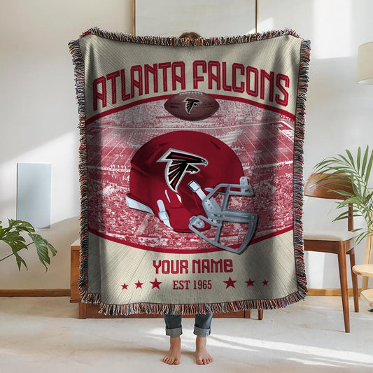 Atlanta Falcons Premium New Woven Throw Blanket AZTNWVB000034